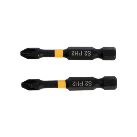 Биты ТУНДРА ПРОФИ, Torsion, сталь S2, PH2 х 50 мм, пвх-чехол, 2 шт.-5