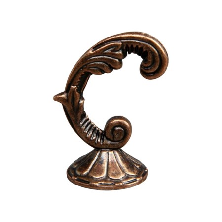 Hook for curtains ks002, one -rod, color copper