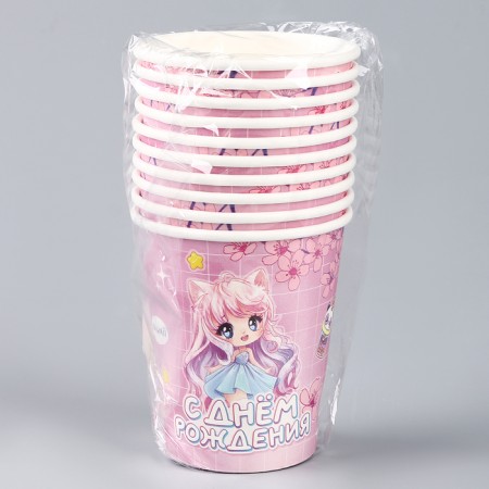 A single -single paper glass "anime", 250 ml-3