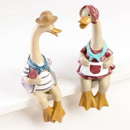 Suvenir Polystone "Goose with a goose" set 2 pcs 23x10x6.5 cm-2