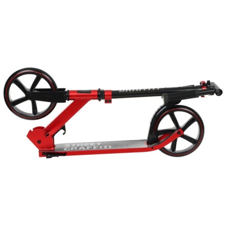 Sugan of the city Graffiti, folding, wheels PU 200, 86A, ABEC 9, footboard, red color-8