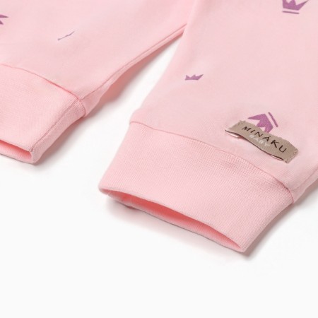 Children's pants Minaku, pink color, height 68-74cm-7