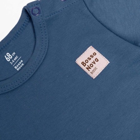 Body children with short sleeves Basic, height 62 cm, blue color-2