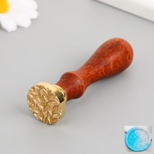 Printing for wax with a wooden handle 