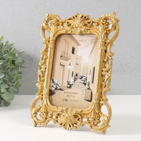 Photo frame Polystone 10x15 cm "Orel" gold 16x1.6x22.8 cm-1