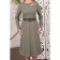 Women's dress, size 46, khaki color