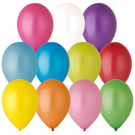 Shar Latex 10 ", pastel, set of 100 pcs., Mix color