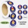 Stickers in the roll "Chickens" diameter 1.5 cm, 1000 pcs.