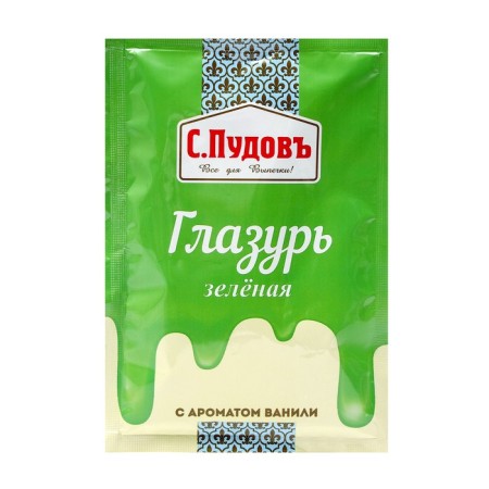 Sugar glaze "S. Pudov ", Green, 100 g-2