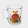 New Year's glass tea mug "New Year's Symbols", 200 ml, mix