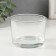 Glass of glass for 1 candle "Round" transparent 8x8x6 cm