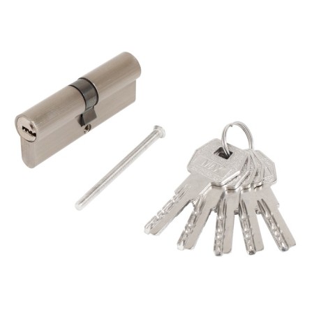 The cylinder mechanism standard Max, 80 mm (40x40), 5 keys, type key/key, matte nickel
