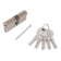 The cylinder mechanism standard Max, 80 mm (40x40), 5 keys, type key/key, matte nickel