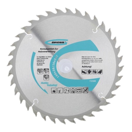 Woody wood disk Gross, 160 x 20/16 x 36t