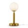 Freya FR5124TL-01BS Zelda, 150x150x370 mm desktop lamp, E14, 1x40W, brass color