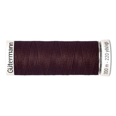 SEW-HALL thread for all materials, 200 m, 748277 (175 dark red chocolate)