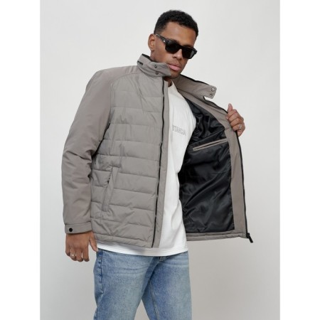 Men's spring jacket, size 56, gray color-8