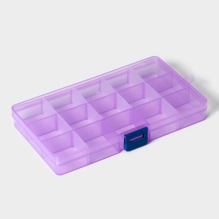 Ricco organizer for storage, plastic, 15 cells, 17.5 × 10 × 2.2 cm, mix color-7