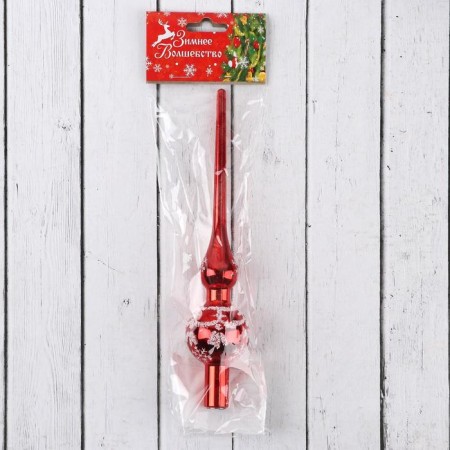 Tips "Snow pattern" 20 cm, red-1