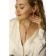 Set 2 subjects: earrings, pendant "Elegance" burn, white color in pink gold, 42 cm