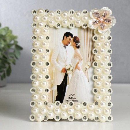 Photo frame 10x15 cm "lily" white 20.5x15 cm