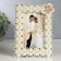 Photo frame 10x15 cm "lily" white 20.5x15 cm