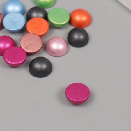 Decor for creativity tree "Half of the ball metallic" mix set 15 pcs 1.5x1.5x0.8 cm-2
