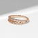 Ring Xuping waves, white color in gold, size 17