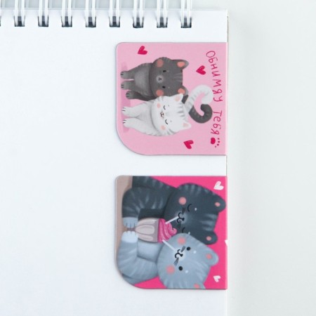 Magnetic bookmarks 2 pcs, 4x4cm, on the Subtean substrate-1