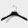 Shoulders-clothing hanger, 39 × 4.4 × 22.5 cm cm, size 40-42, Soft-Touch coating, black color