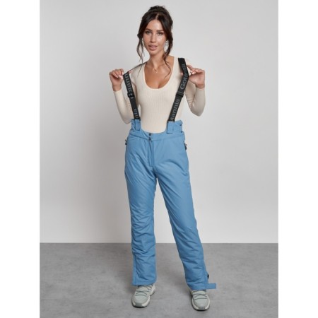 Semi -combinezone ski insulated female winter, size 50, blue color-11