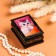 Casket "White kitten on a pink blanket", 6 × 9 cm, lacquer miniature