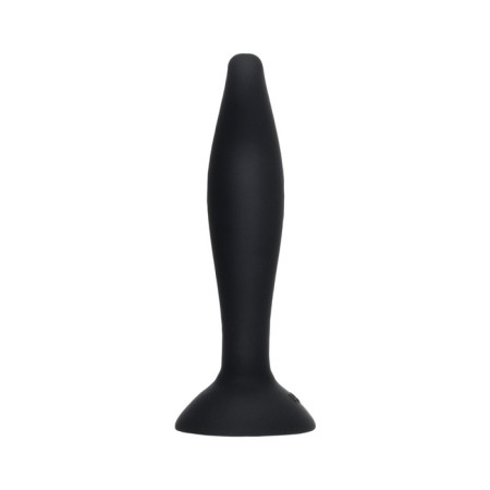 Anal plug A-Toys by Toyfa Stroft, silicone, black color, 10.5 cm-3