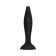 Anal plug A-Toys by Toyfa Stroft, silicone, black color, 10.5 cm