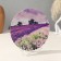 Decorative plate "Lavender field", with a pattern on canvas, D = 19.5 cm