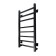 The electric heated towel -sprayer "Sanprise" Quadro P8, 400x800 mm, universal, black