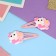 Invisibility for hair "Adele" (set 2 pcs) Kisonka, 5.5 cm, pink