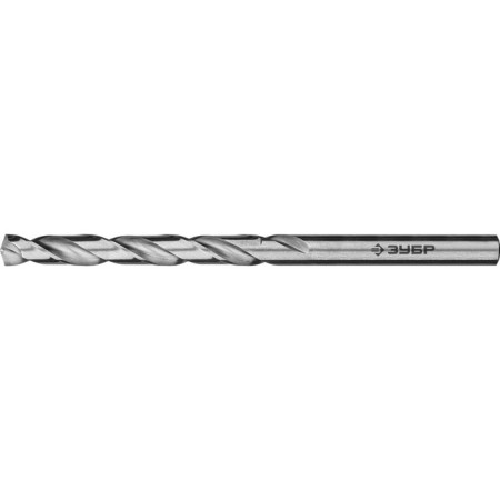 Zubrov metal drill, steel P6M5, cylindrical shank, 4.9 x 86 mm, class A