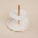 Floor - round fruit Sl Home "Trento", 2 tiers, porcelain, white color