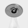 Plastic disposable glass for champagne “flute”, 150 ml, with metallized boots, transparent color, 6 pcs/units