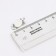 Basket for earrings-clips, 10 mm (set of 5 pairs), silver color