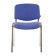 Stool for staff and visitors to Brabix ISO CF-001, chrome frame, blue fabric with black