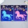 Phosphorus sticker "unicorn" with glue pads mix 29.5x25 cm