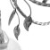 Teresa chandelier 8x40W E27 chrome, black chrome 74x74x22cm