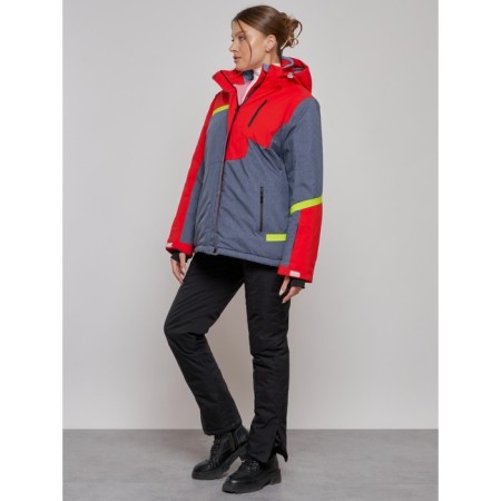 Ski jacket female winter, size 60, red color-14