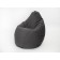 Mear-bag “Pear large”, size 135x90 cm, gray color, velor