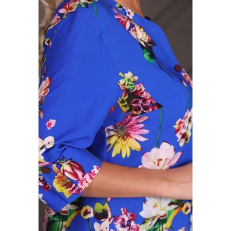 Women's tunic, size 46, blue color-11