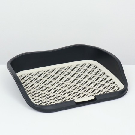 Dog toilet, 55 x 46 x 12 cm, black-2