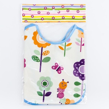 Bibs lamp from a non -woven fabric with PVC coating, "flowers", color mix-6