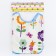 Bibs lamp from a non -woven fabric with PVC coating, "flowers", color mix